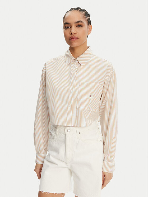 Calvin Klein Jeans Calvin Klein Jeans Košile J20J225078 Béžová Regular Fit