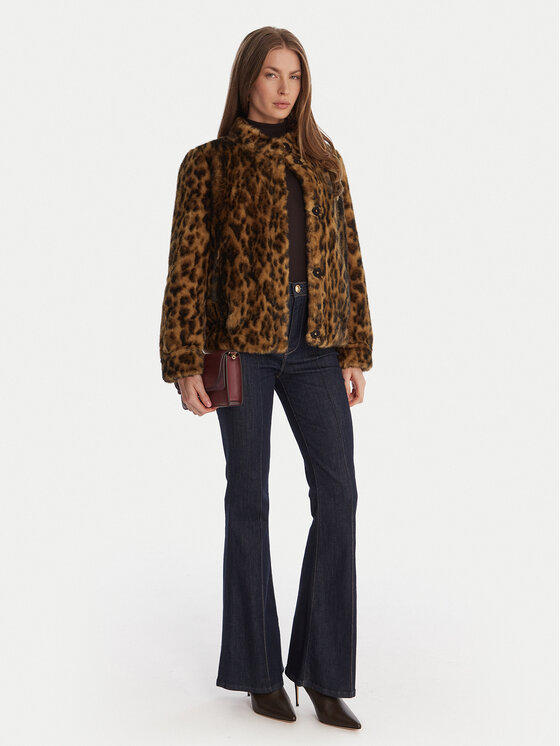 Guess Guess Kožešina W5BL65 W3900 Hnědá Regular Fit