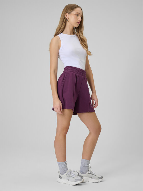 4F 4F Szorty sportowe SPORTS CLUB Bordowy Regular Fit