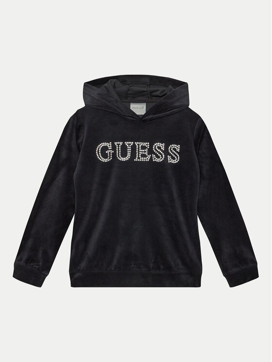 Guess Guess Μπλούζα J4YQ27 KBXI2 Μαύρο Regular Fit