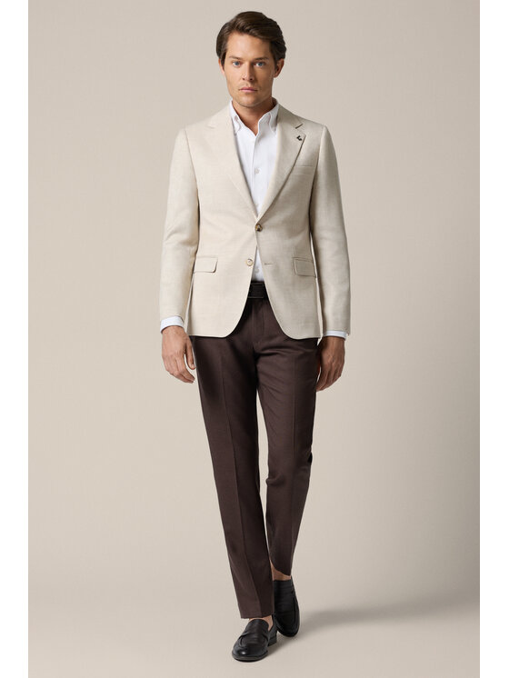 Lancerto Lancerto Marynarka Gromo MA131126000010 Beżowy Regular Fit