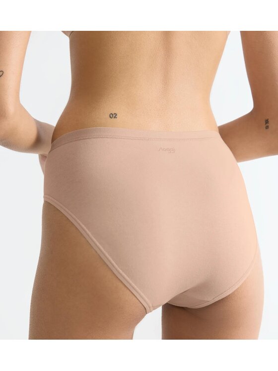 Triumph Triumph Figi klasyczne sloggi GO Daily Cotton Tai 3P Beżowy