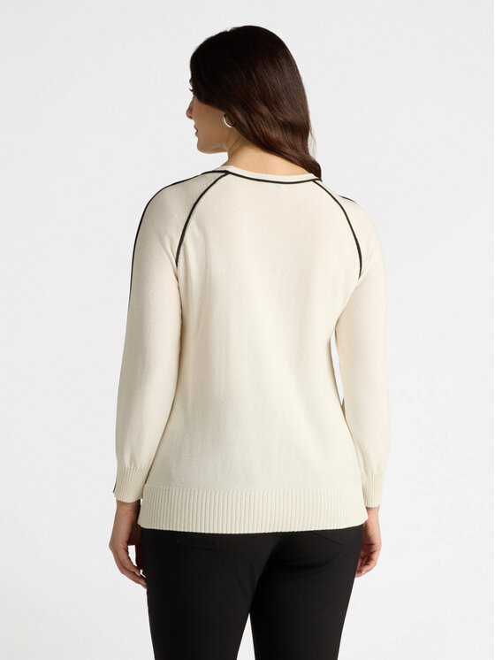 Fiorella Rubino Fiorella Rubino Cardigan M473L007838N0S1 Bianco A-Line Fit