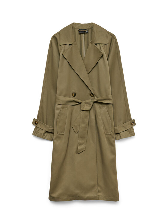 Vero Moda Vero Moda Trencz Lou 10257581 Zielony Regular Fit