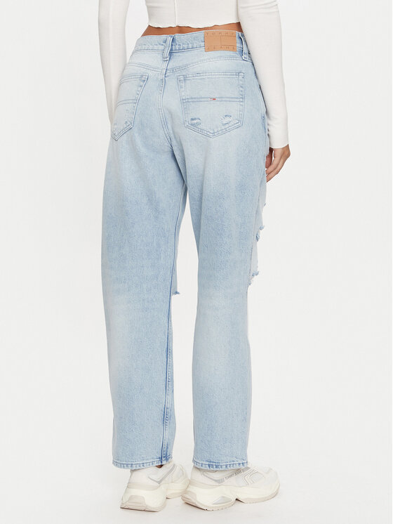 Tommy Jeans Tommy Jeans Traperice Betsy DW0DW19618 Plava Straight Fit