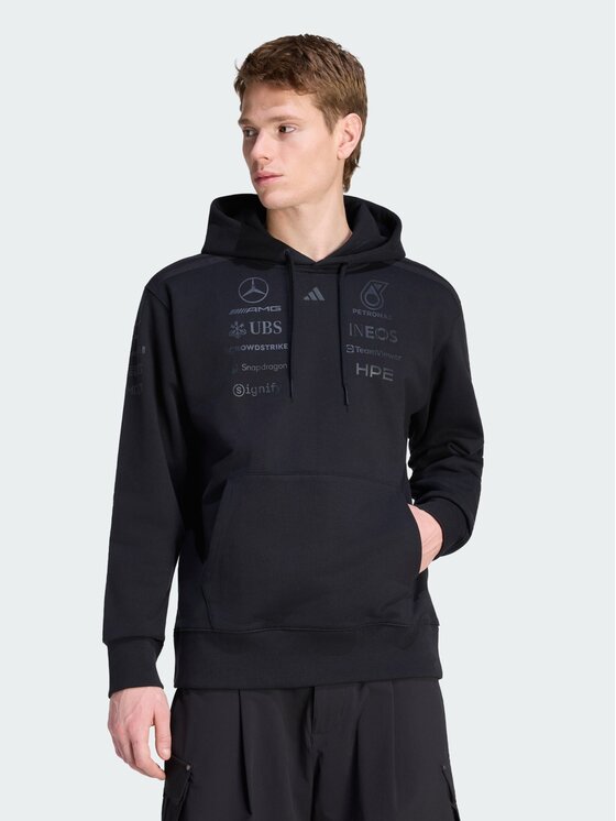 adidas adidas Bluza techniczna 162871 Czarny Loose Fit