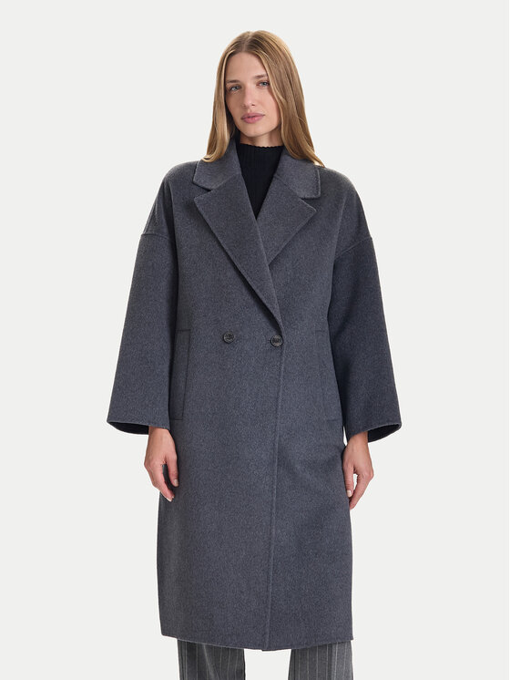 ViCOLO ViCOLO Вълнено палто TF0003 Сив Regular Fit