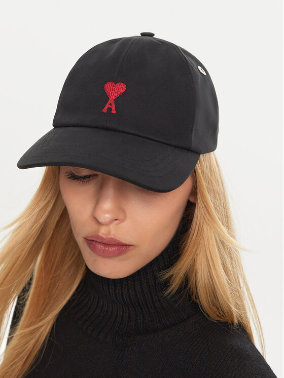 AMI PARIS Cap BFUCP006CO0051 Schwarz