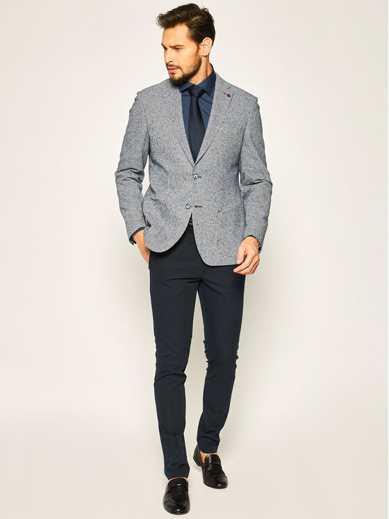 Giacca da abito 2012-00 Blu scuro Slim Fit