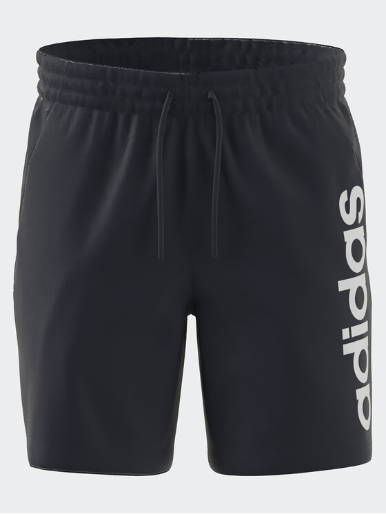 adidas adidas Sporta šorti AEROREADY Essentials Single Jersey Linear Logo Shorts IC0064 Zils Regular Fit