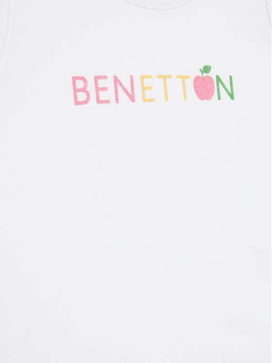 United Colors Of Benetton United Colors Of Benetton Top 3I1XGH00K Biały Regular Fit