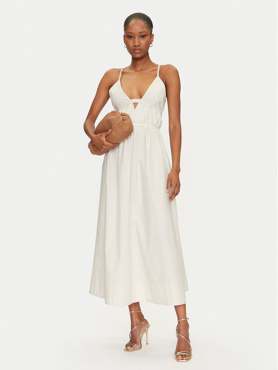 Herskind Herskind Sukienka letnia Miranda 5571172 Écru Regular Fit