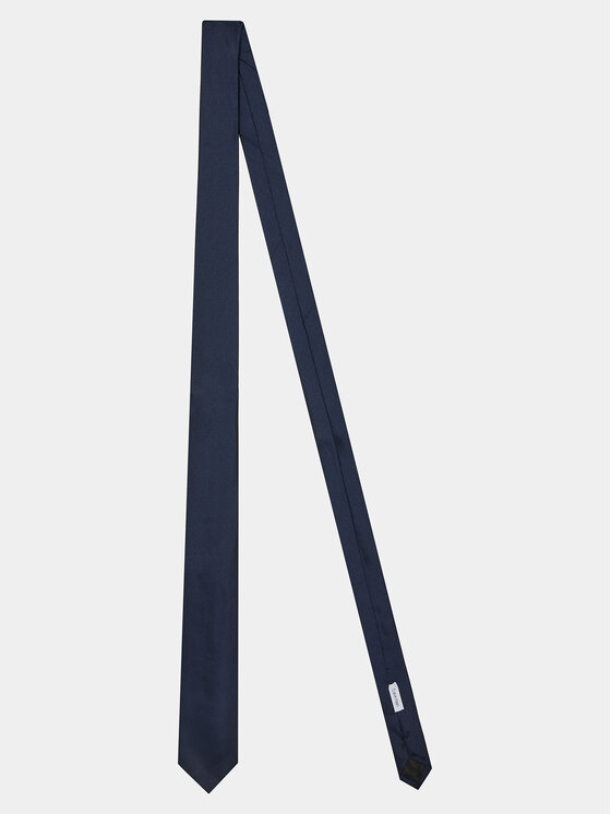 Calvin Klein Calvin Klein Kravata Twill Solid Silk Tie K10K112320 Tmavomodrá