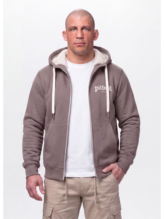 PITBULL PITBULL Bluza RUFFIN RING Brązowy Regular Fit