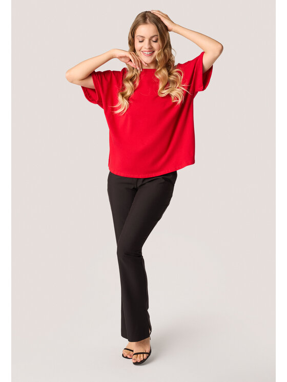 QUIOSQUE QUIOSQUE Blúzka QUIOSQUE 2UI005601 Červená Regular Fit
