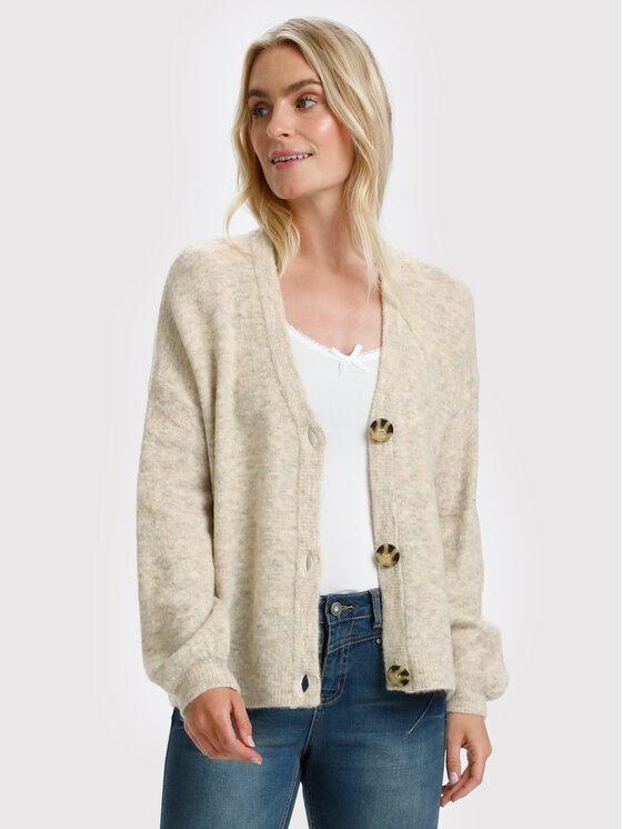 Cardigan Merle 10609591 Beige Oversize