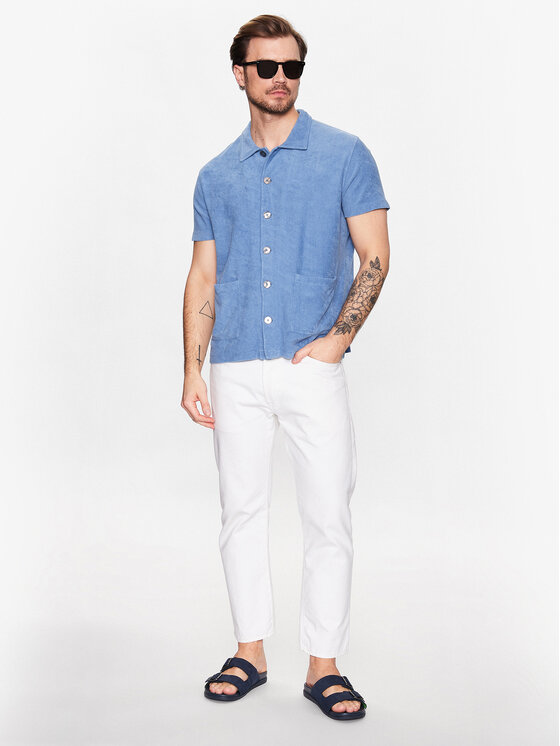 Camicia 60206144 Blu Regular Fit