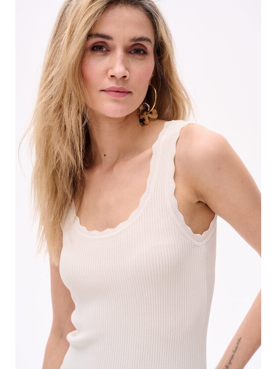 blue shadow blue shadow Top 8076-2 Beżowy Regular Fit