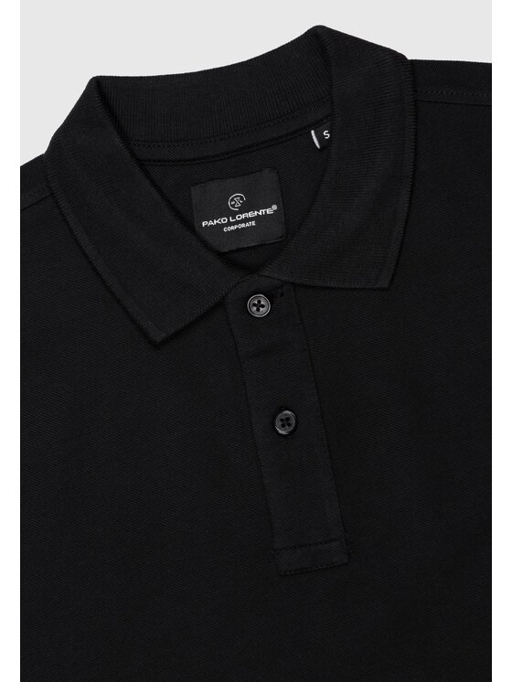Pako Lorente Pako Lorente Polo B24WH-TX-001 Czarny Regular Fit
