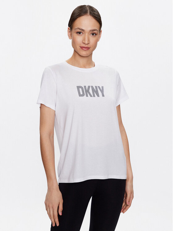 DKNY Sport DKNY Sport T-Shirt DP2T6749 Biały Classic Fit