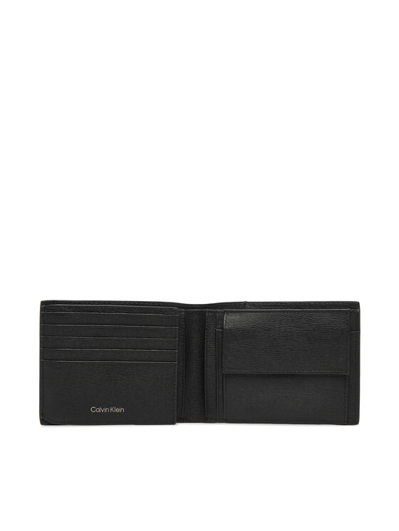 Calvin Klein Calvin Klein Πορτοφόλι Emblem Hw Trifold W/ Coin LV04D1283G Μαύρο