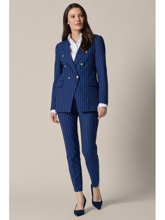 Lancerto Lancerto Spodnie materiałowe Diletta SP073126000001 Granatowy Regular Fit