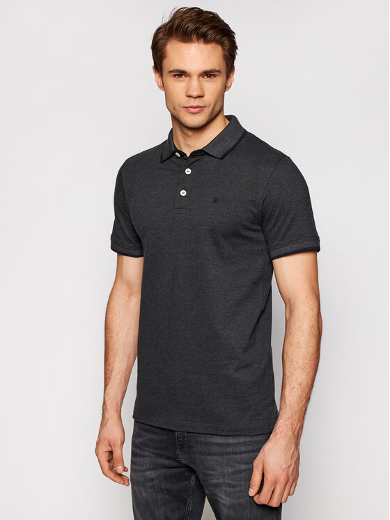 Jack&Jones Jack&Jones Polo Paulos 12136668 Μαύρο Slim Fit