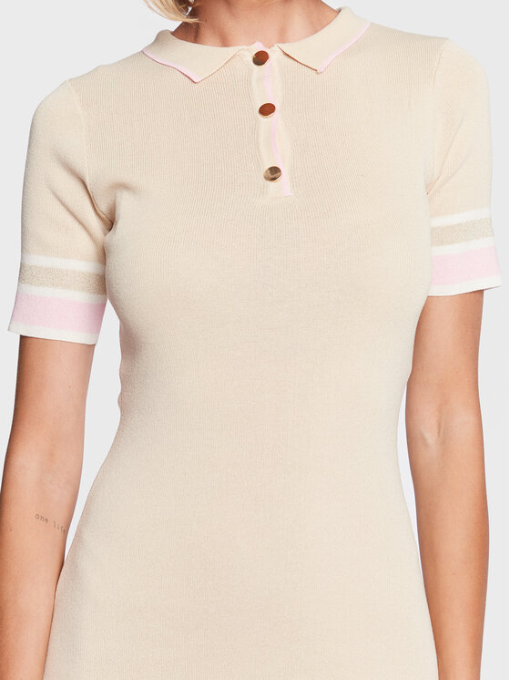 Vestito di maglia FS23SD5003K41401 Beige Slim Fit
