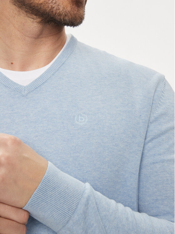 Bugatti Bugatti Pullover 7300 95510 Himmelblau Regular Fit