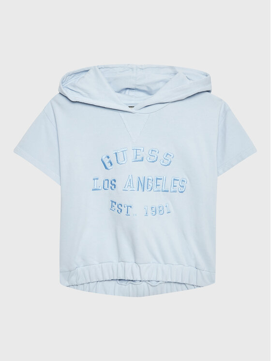 Guess Guess Mikina J3GQ00 KA6R3 Modrá Regular Fit