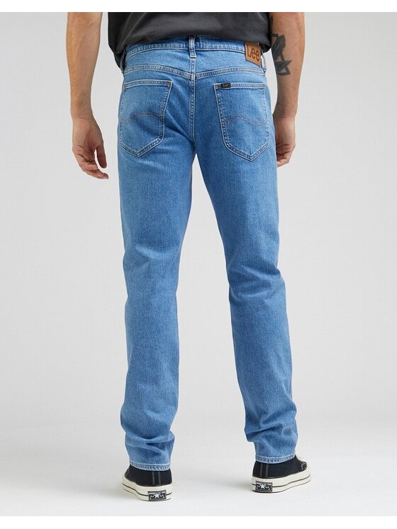 Lee Lee Jeansy DAREN ZIP FLY Niebieski Straight Fit