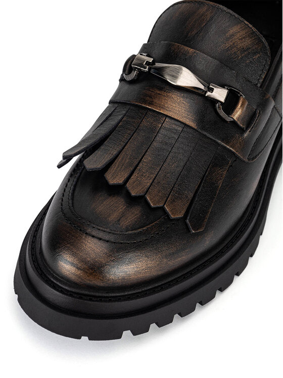 GINO ROSSI Gino Rossi Loafersy KEMER-1078-24 Brązowy