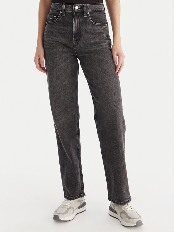 Tommy Jeans Tommy Jeans Blugi Layla DW0DW20646 Negru Straight Fit