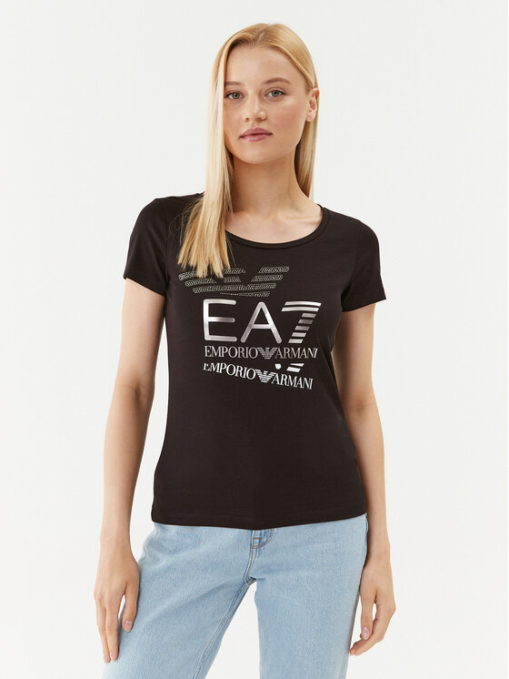 EA7 Emporio Armani EA7 Emporio Armani Tričko 6RTT35 TJFKZ 1200 Čierna Regular Fit