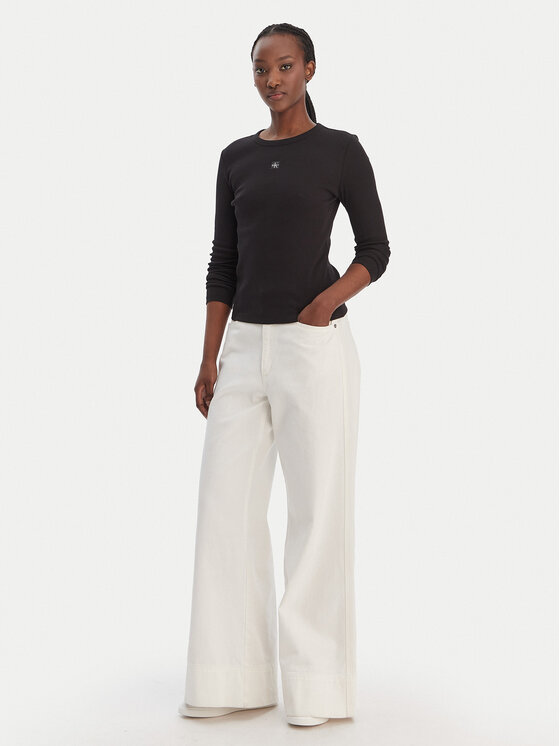 Calvin Klein Jeans Calvin Klein Jeans Blúz LV047E205G Fekete Slim Fit