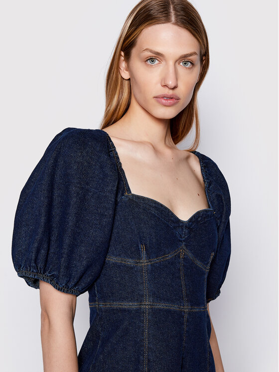 Gestuz Gestuz Džinsinė suknelė Finleygz 10906294 Mėlyna Regular Fit