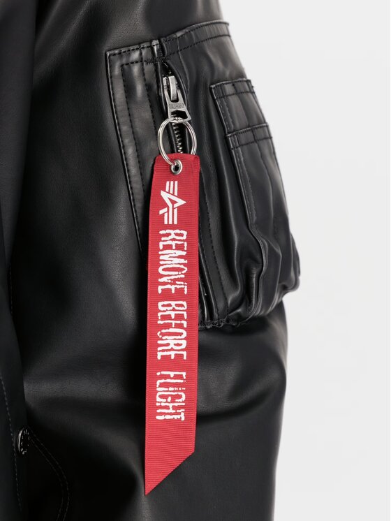 Alpha Industries Alpha Industries Kožená bunda Ma-1 D-Tec 123106 Černá Regular Fit