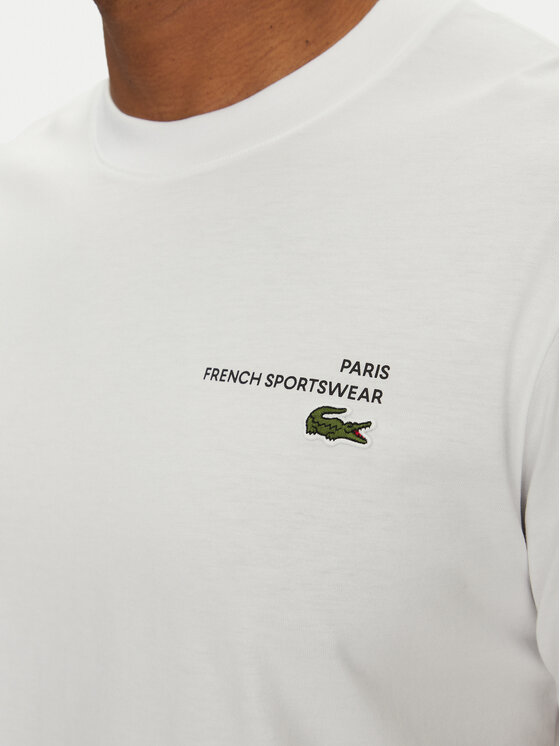 Lacoste Lacoste Tričko TH9880 Biela Regular Fit