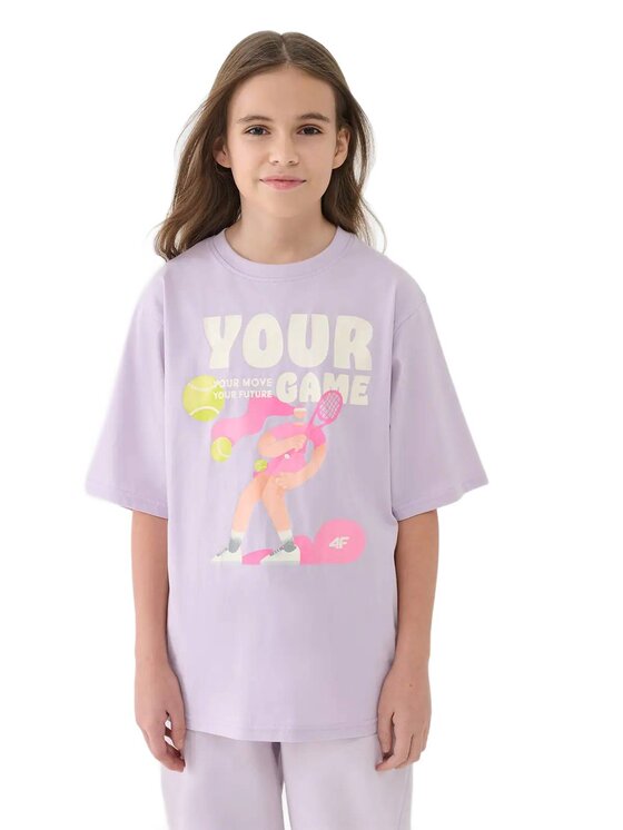 4F 4F T-shirt 4FJASAW24TTSHF2592-52S Rosa Oversize