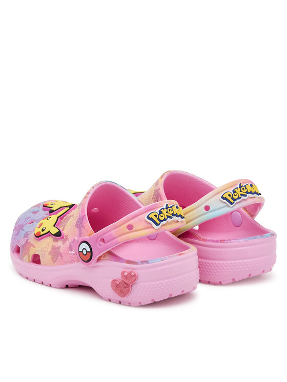 Crocs Crocs Klapki Pokémon Pikachu Classic Clog 211229 Różowy
