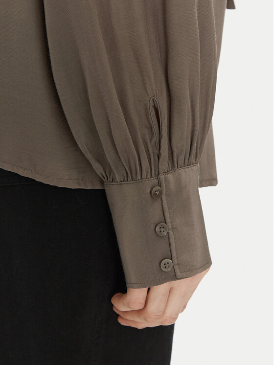 Gap Gap Bluzka 618636-00 Brązowy Regular Fit