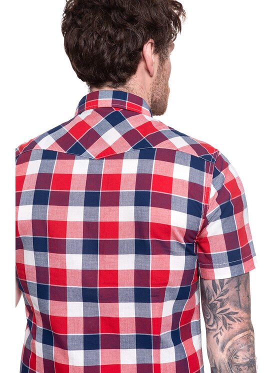 Lee Lee Camicia SS WESTERN Rosso chiaro Slim Fit