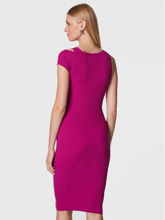 PINKO Pinko Sukienka dzianinowa Ace 1G17TZ Y7VP Fioletowy Slim Fit