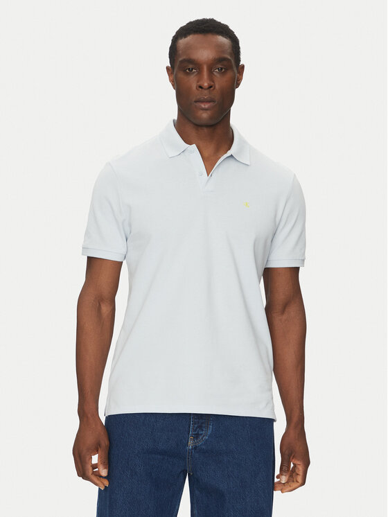 Calvin Klein Jeans Polo LV040EM269 Celeste Regular Fit, taglia : XXL