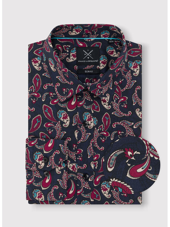 Pako Lorente Pako Lorente Koszula P24SF-1X-014-G Granatowy Slim Fit