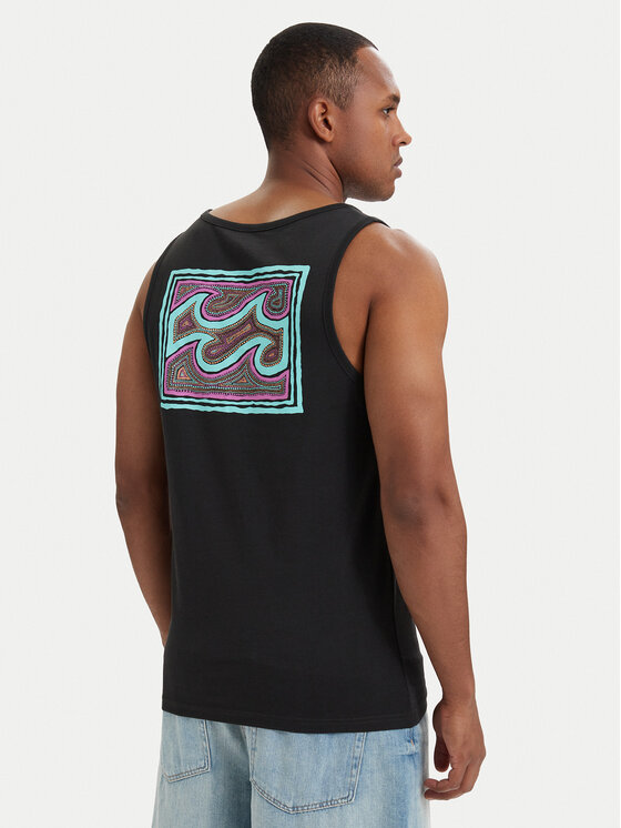 Billabong Tank top Crayon Wave EBYZT00302 Negru Regular Fit