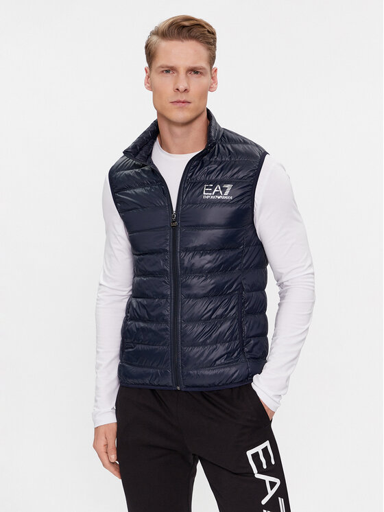 EA7 Emporio Armani EA7 Emporio Armani Gilet 8NPQ01 PN29Z 1578 Blu scuro Regular Fit