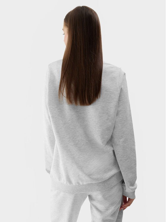 4F 4F Sweatshirt 4FWSS24TSWSF0954 Grau Regular Fit