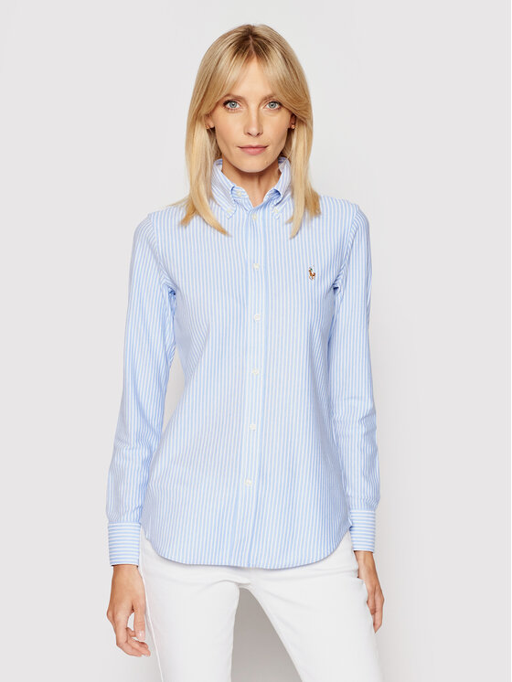 Polo Ralph Lauren Polo Ralph Lauren Srajca Oxford 211664416 Svetlo modra Slim Fit