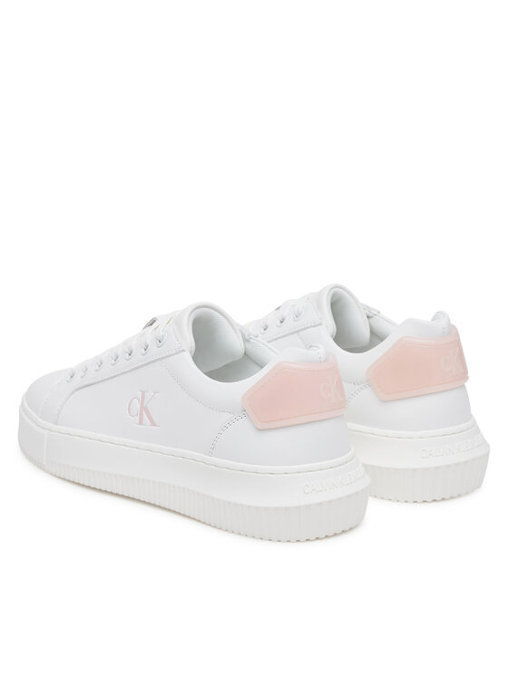 Calvin Klein Jeans Calvin Klein Jeans Sneakersy Chunky Cupsole Ru Patch Lth Wn YW0YW01846 Biela
